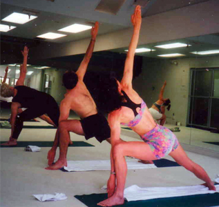 Sophie Phelps practicing Bikram Yoga in Santa Rosa, California