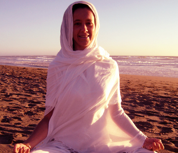 Sophie Phelps on beach at Salmon Creek, California